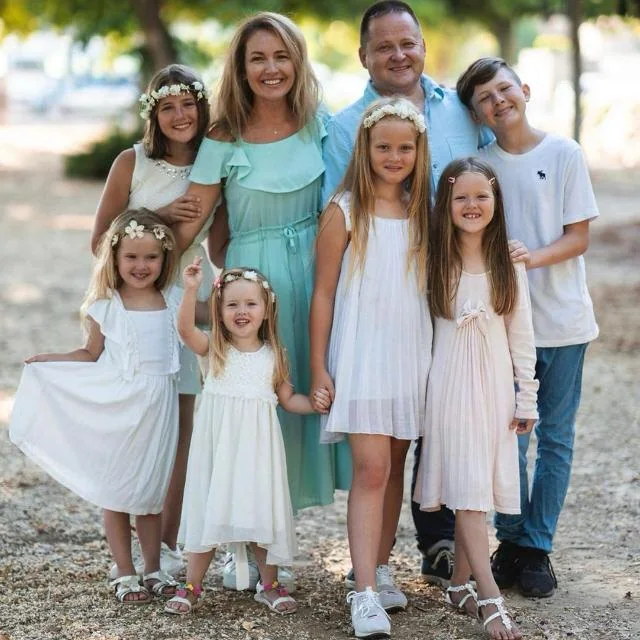 Gleb Sambursky with his family